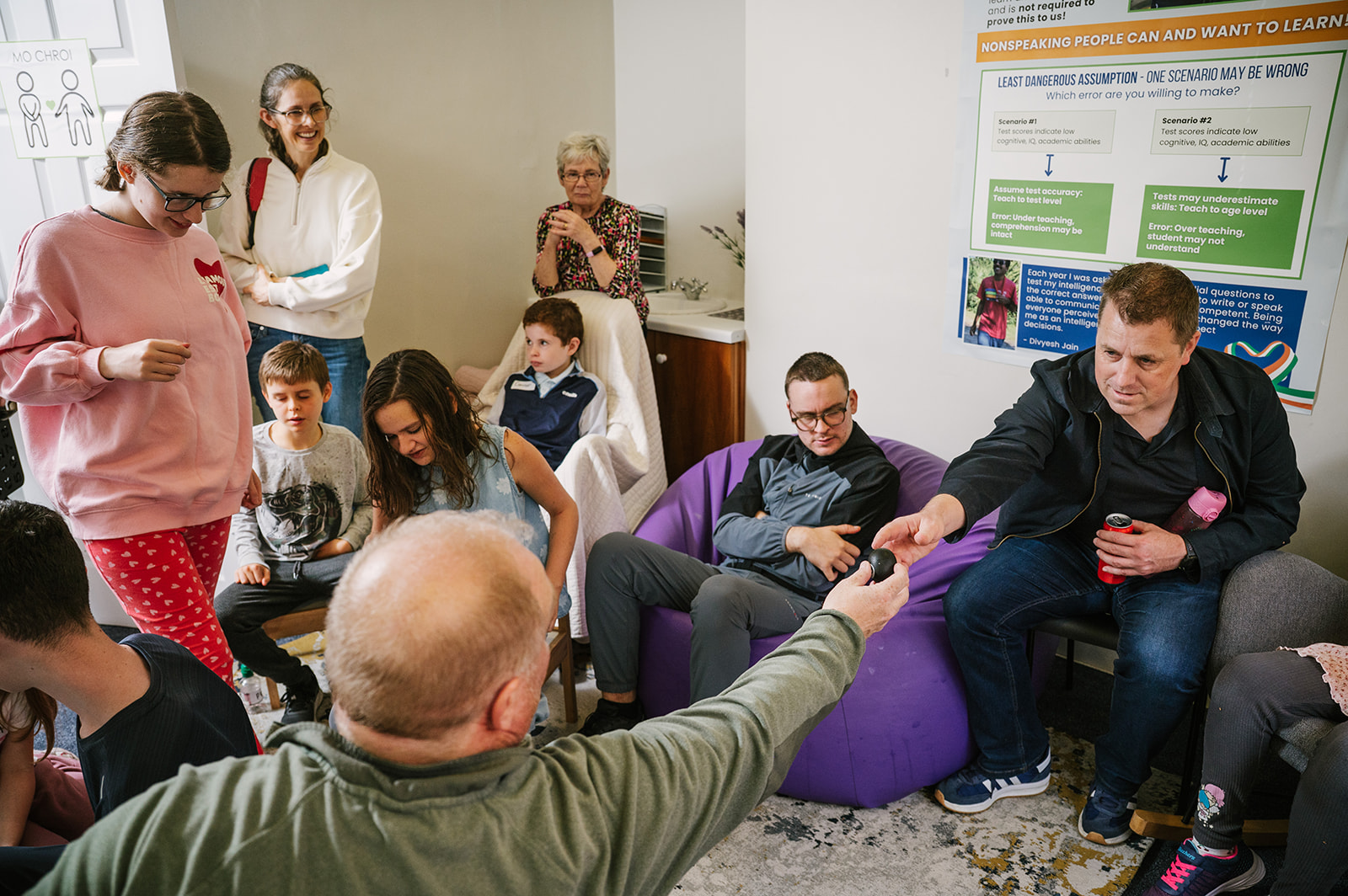Spellers and families together at a Spelling Alliance of Ireland gathering.